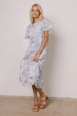Theresa Floral Midi Dress