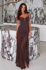 True Love Maxi Dress Chocolate
