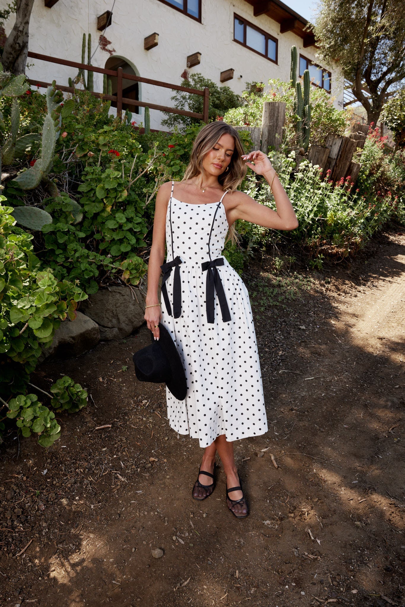 Scarlett Polka Dot Midi Dress