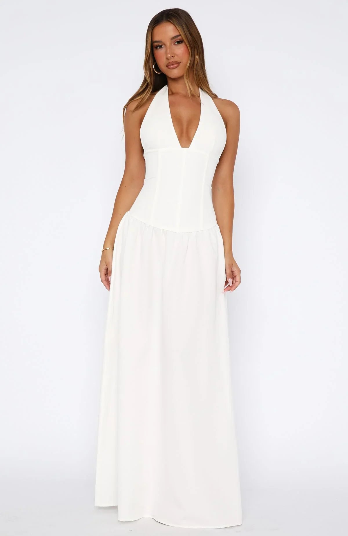 Say You Love Maxi Dress White