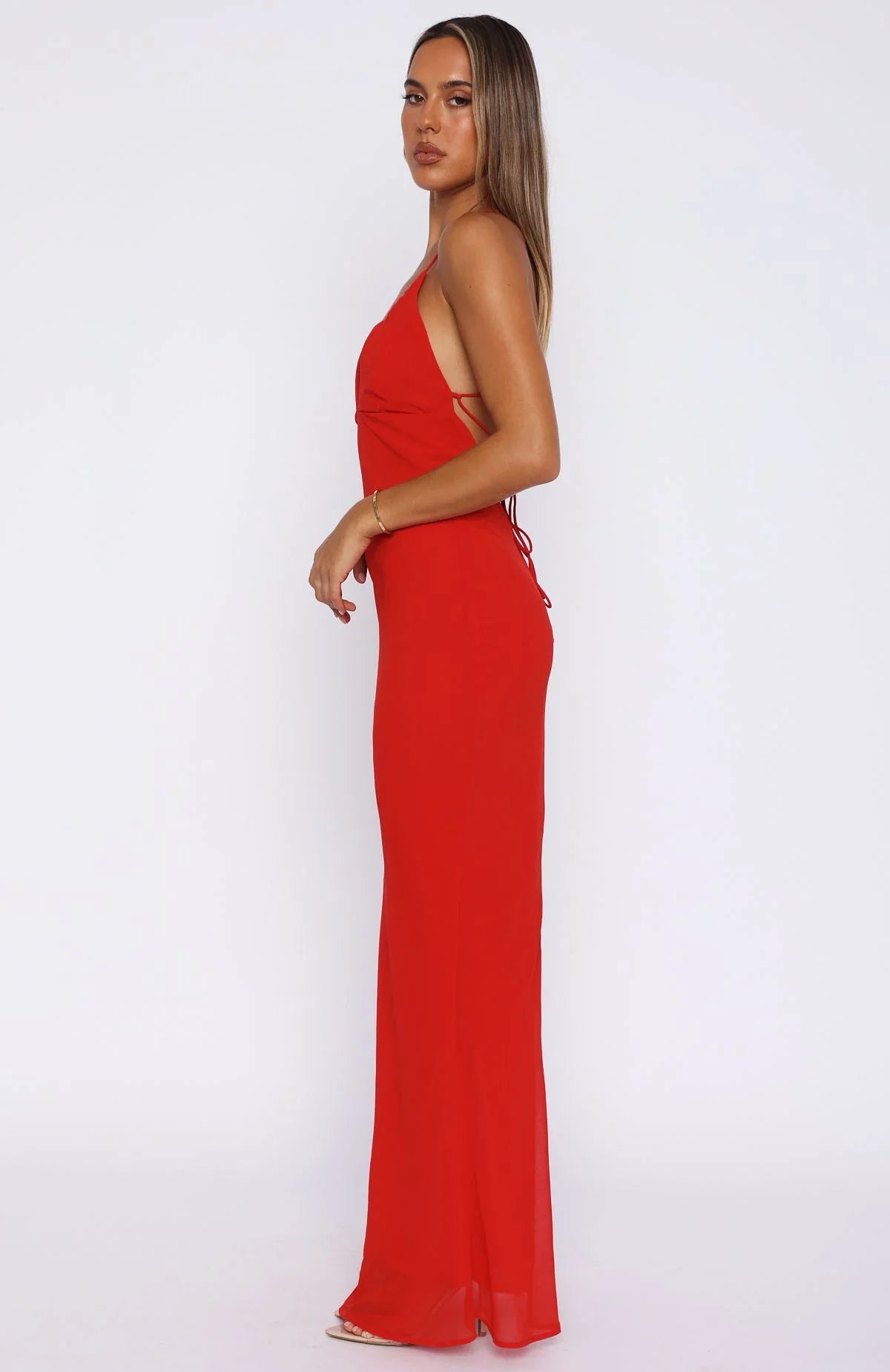 Put You First Maxi Dress Red